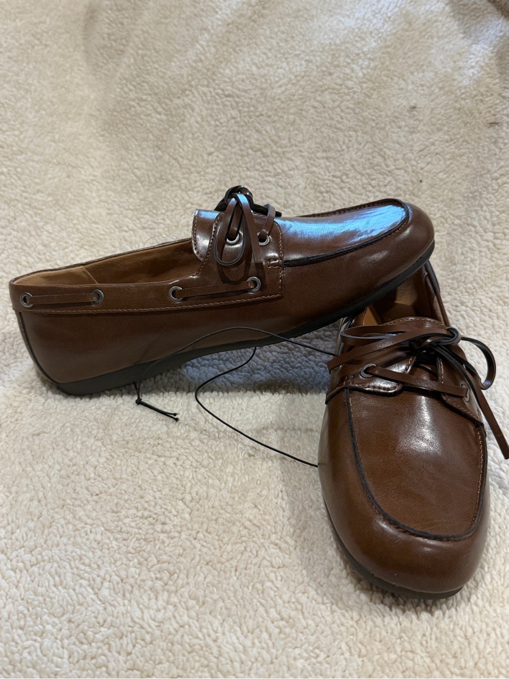 Arizona Jean Co Webster Women's Boat Shoes Size 7M Dark Brown Moccasins New
